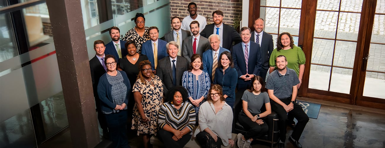 Men in a conference room